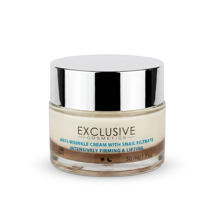 کرم شب Exclusive Cosmetics Syn-Venom حجم 50 میلیلیتر حاوی پپتید سین ونوم، کلاژن و عصاره مروارید