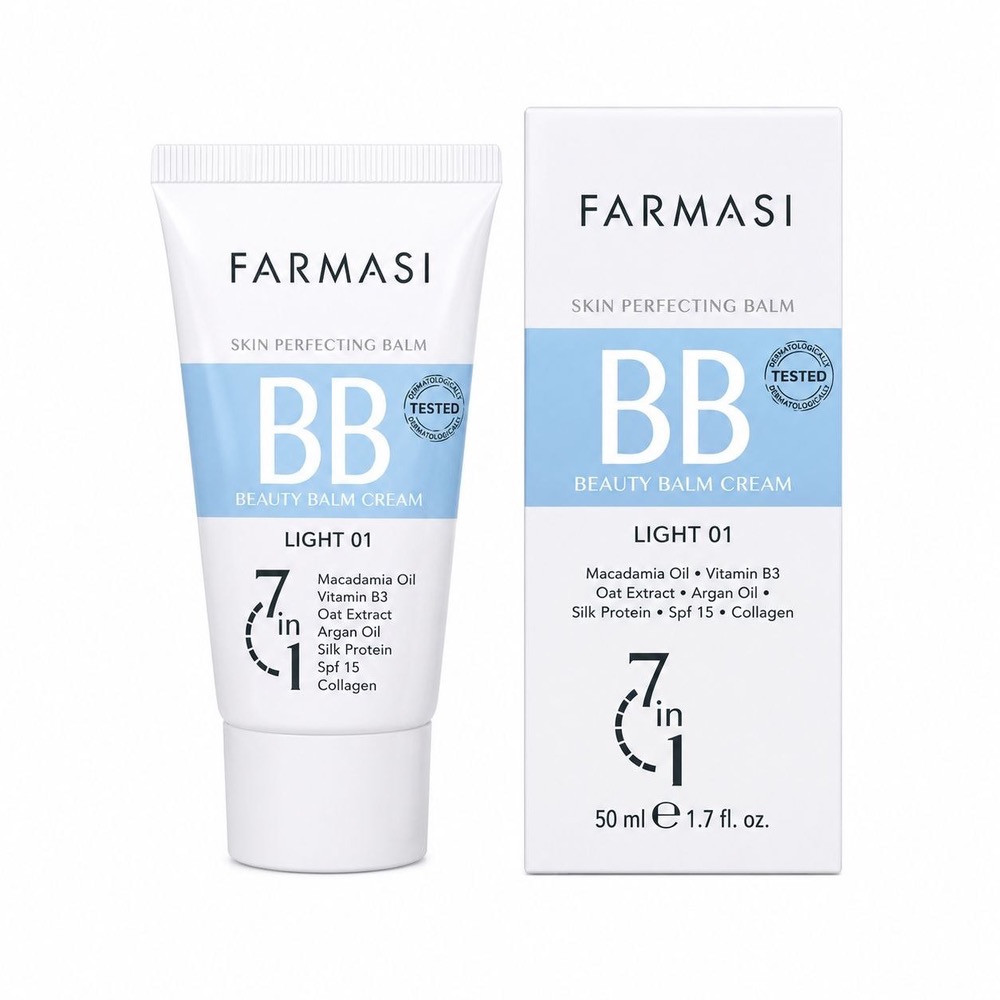 کرم پودر BB فارماسی شماره 01 حجم 50 میلی لیتر در آرایشی نرگسی