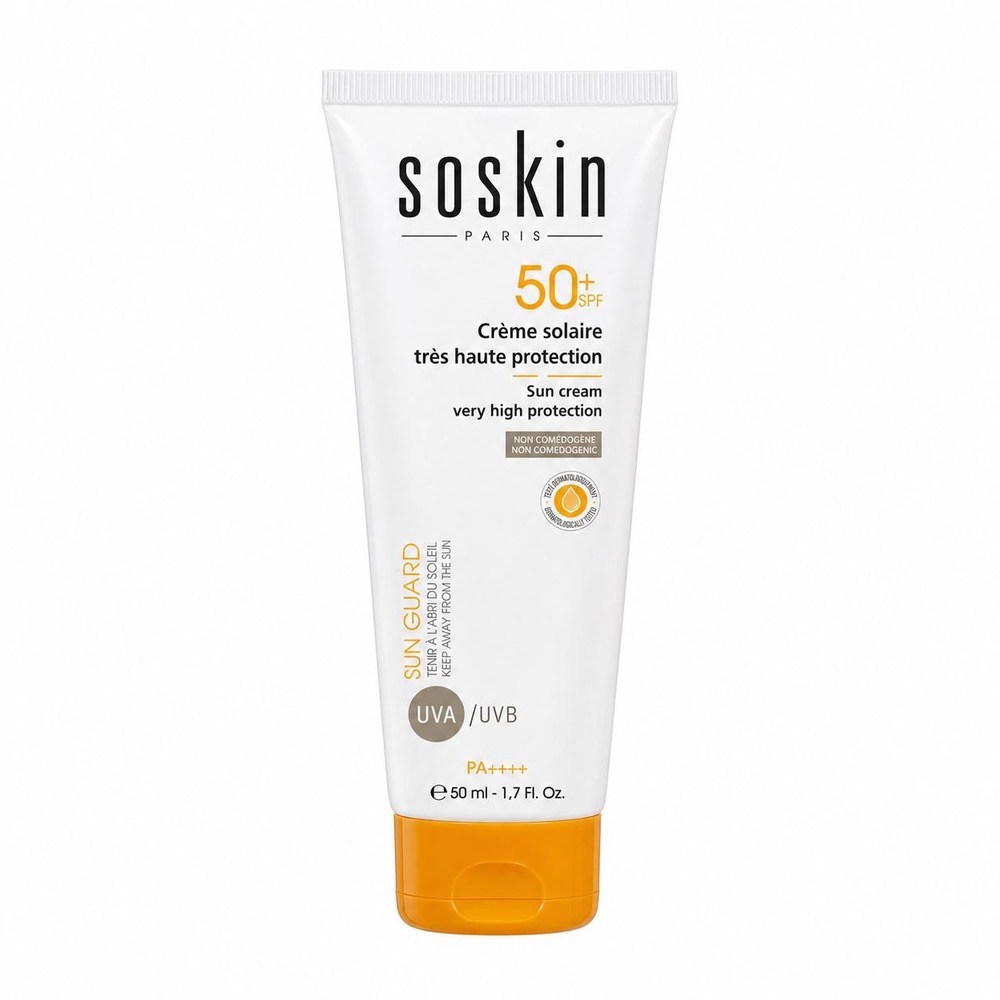 کرم ضدآفتاب بی رنگ سسکین با SPF50 مناسب پوست چرب حجم 50 میلی لیتر