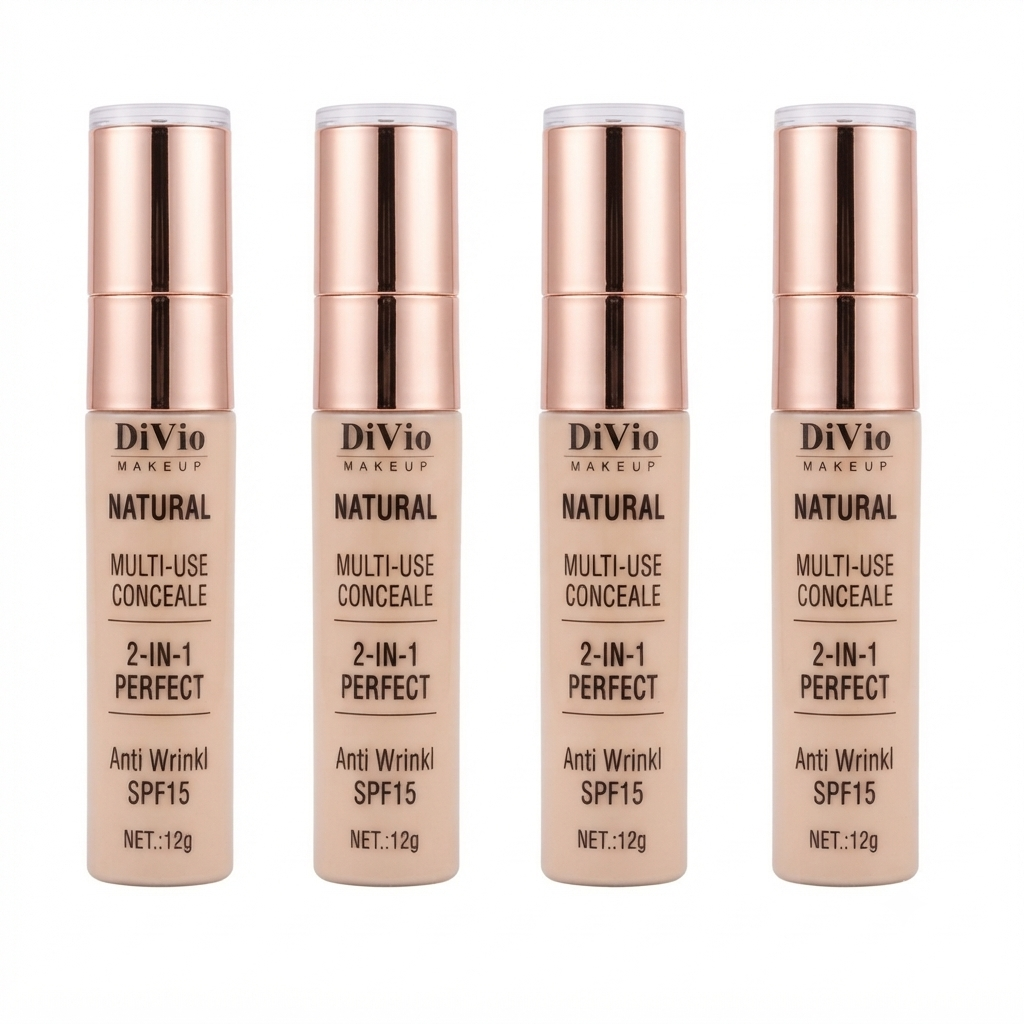 کانسیلر حرفه‌ای دیویو مدل Natural Multi-Use Concealer SPF15 با پوشش کامل در ۴ رنگ