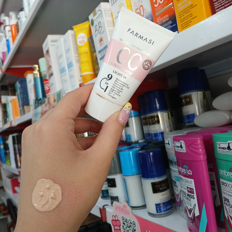 کرم CC فارماسی SPF25 شماره 01 حجم 50 میلیلیتر مناسب انواع پوست