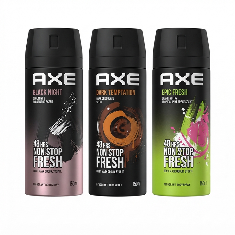 اسپری خوشبو کننده بدن اسپرت AXE حجم 150 میلیلیتر با ماندگاری 48 ساعته