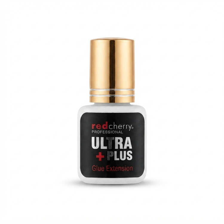 چسب اکستنشن مژه رد چری Ultra Plus درب طلایی مناسب استفاده حرفهای در آرایشی نرگسی