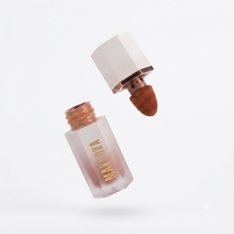 رژگونه مایع مک لورا Maklora Liquid Blush در چهار رنگ مختلف با بافت سبک و جلوه طبیعی در آرایشی نرگسی