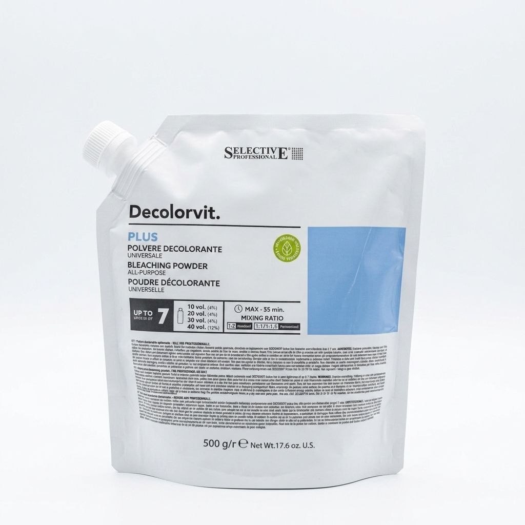 کیسه ساشه‌ای ۵۰۰ گرمی پودر دکلره سلکتیو مدل Decolorvit Plus در فروشگاه آرایشی نرگسی کرمانشاه