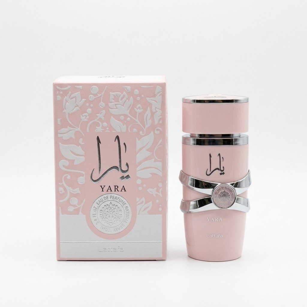 عطر ادکلن لطافه یارا صورتی اصل - فروشگاه آرایشی نرگسی کرمانشاه