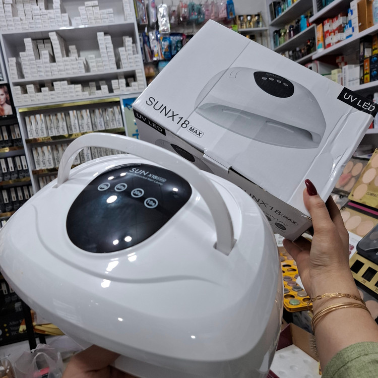 دستگاه یووی الایدی کاشت ناخن سان مدل SUN X18 MAX اصل همراه با جعبه - فروشگاه آرایشی نرگسی کرمانشاه
