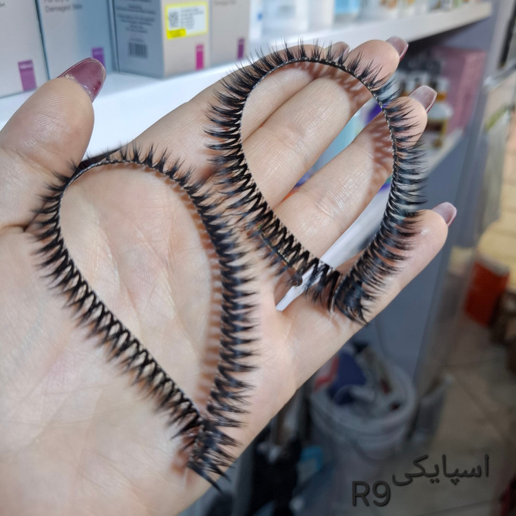 مژه ریسهای اسپایکی/ مشکی7 پک 5 عددی