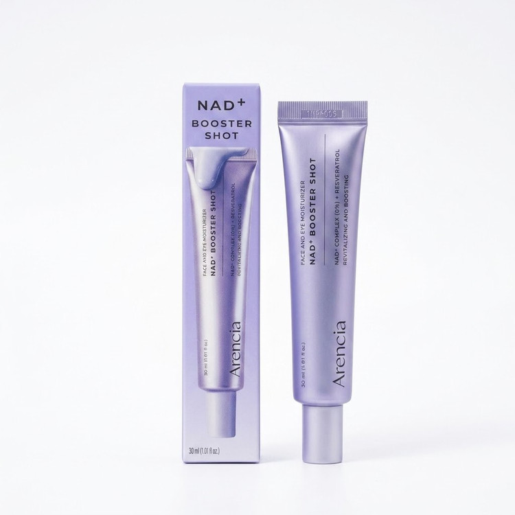 مرطوبکننده جوانساز آرنشیا Arencia NAD⁺ Booster Shot صورت و دور چشم ۳۰ میلیلیتر