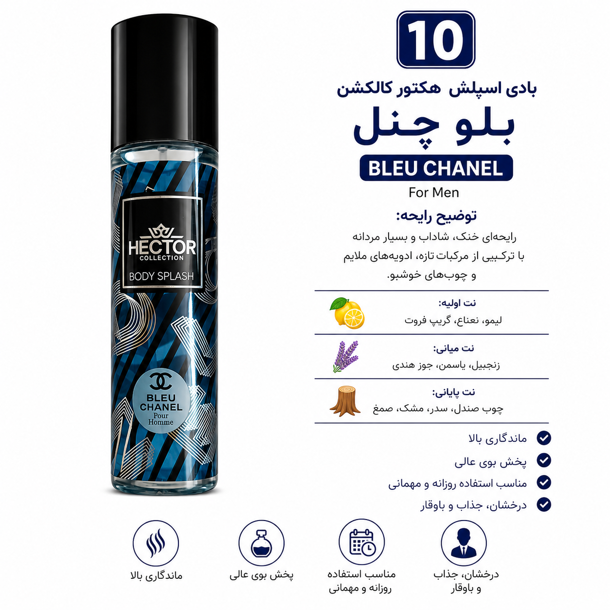 بادی اسپلش هکتور HECTOR | خوشبوکننده و آبرسان بدن