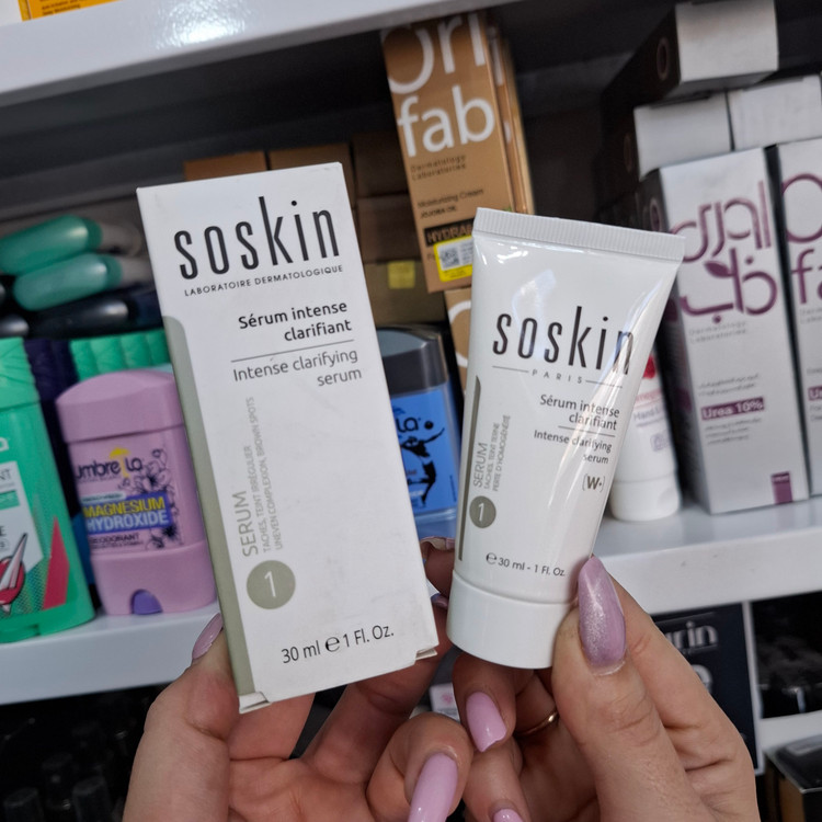 سرم ضدلک و سفید کننده ساسکین W+ مدل Intense Clarifying حجم 30 میلیلیتر