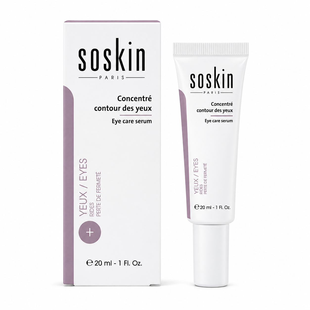 کرم دور چشم سه‌کاره ساسکین SOSKIN Eye Care Serum حجم ۲۰ میلی‌لیتر