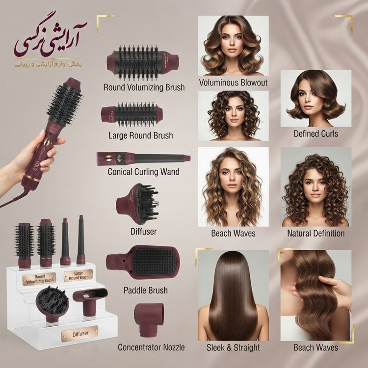 سشوار دایسون مدل EN4133PRO با متمرکزکننده