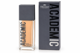 کرم پودر مات آکادمیک فوراور۵۲ مدل Academic Matte Foundation با بستهبندی شیشهای و درپوش طوسی